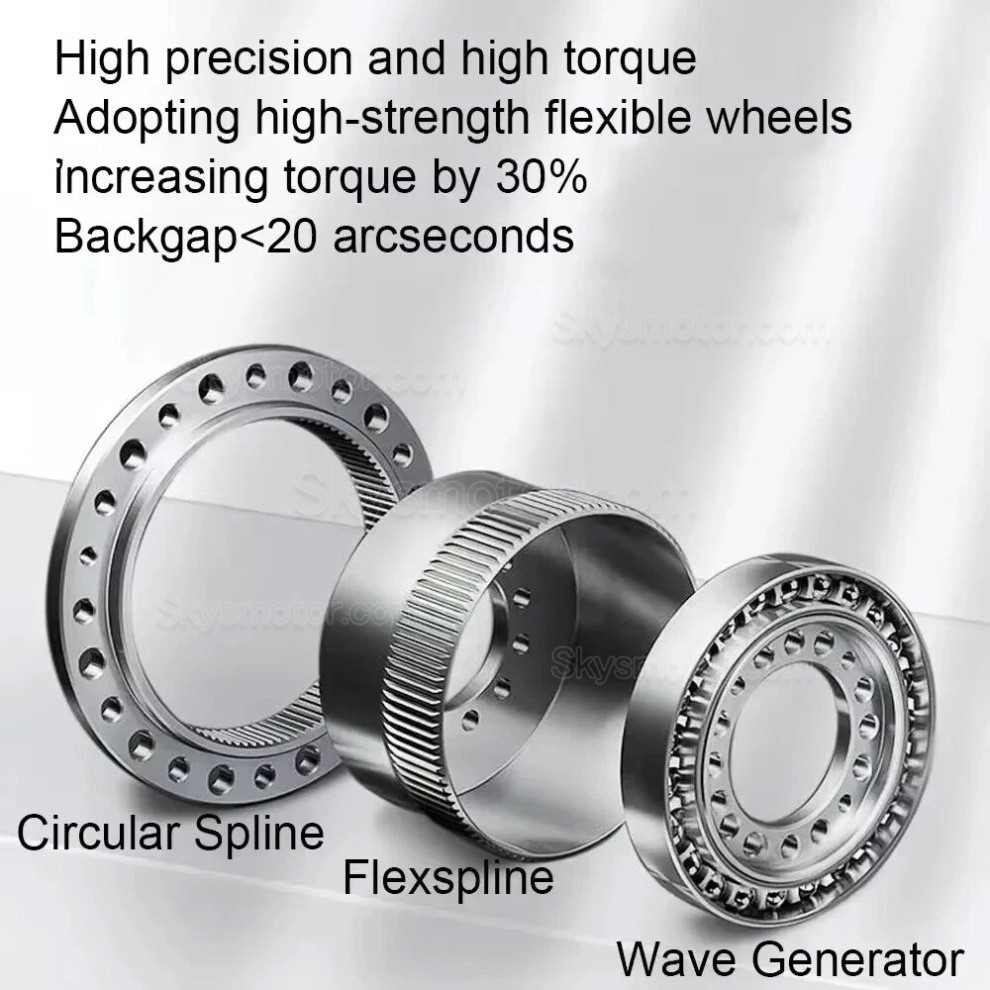 CSF シリーズ ハーモニック減速機 (波動歯車減速機) ギア比 50:1/80:1/100:1/120:1 ステッピング/サーボモーター用